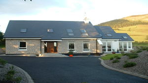 Front Elevation of Bungalow in Strandhill built by BM Construction Sligo