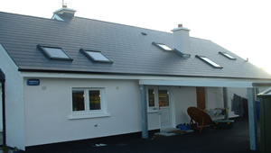 Rear Elevation of Bungalow in Strandhill built by BM Construction Sligo