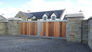 Entrance Gates construction in Kilmacowen, County Sligo