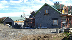 Gable elevation of New Build in Rosses Point Sligo 